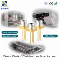 Diode laser infrarouge UOC U-LD-85C061A 850nm 300mW TO-18 5.6mm avec moniteur PD pour détection 3D