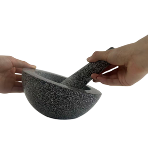 <span class=keywords><strong>Molcajete</strong></span> y Mortero de Granito Natural Personalizado para Cocina, para Especias y Hierbas - Ecológico y Duradero - Product Image 6