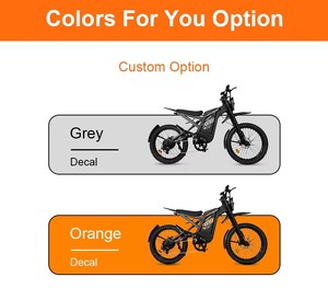 Bicicleta Eléctrica GT2000 de 2000W con Llantas Gruesas para Motocross, Grava, Pit Bike, EMTB, para Adultos - Product Image 3
