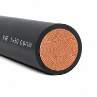 Câble souple en cuivre toronné YVF 1 conducteur 0,6/1 kV, gaine extérieure en nitrile pour palans et machines de manutention 1*50mm²