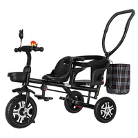 Poussettes jumelles légères à vue dégagée, six roues, pliables, doubles, pour enfants, peuvent être séparées pour s'asseoir et se coucher