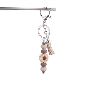 Commerce électronique transfrontalier Ins Daisy Porte-clés en gel <span class=keywords><strong>de</strong></span> silice, sac pour téléphone portable, pendentif, pendentif à pompon - Product Image 5