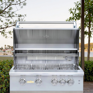 Barbecue à gaz commercial d'extérieur en acier inoxydable à 4 brûleurs avec allumage électronique, fonctions de rôtissoire à steak, montage et nettoyage faciles - Product Image 5