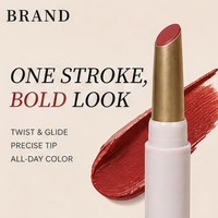 Nouveau rouge à lèvres végétalien double embout à paillettes avec effet miroir longue tenue pour un look naturel Marque privée
