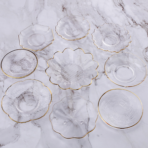 Piattino in <span class=keywords><strong>Vetro</strong></span> Borosilicato <span class=keywords><strong>Trasparente</strong></span> / Piattino per Tazza da Tè - Product Image 2