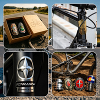 Insignias Metálicas Personalizadas con Logotipo y Texto para Tubo de Dirección de Bicicleta, Estilo Vintage en Relieve, para Modificación de Cuadros de Bicicleta Retro