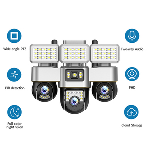 Telecamera Smart da Esterno con 3 Lenti e 3 PTZ, 6MP CMOS, 4G/WiFi, Archiviazione Cloud, Impermeabile IP66, V380 Pro - Product Image 5