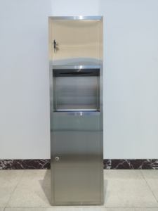 Cubo de basura empotrado para centro comercial, dosificador de papel con contenedor de basura, de acero inoxidable, para edificio y oficina, SUS304 - Product Image 2