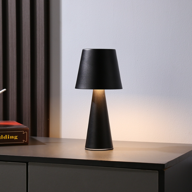 Modern Design Creative Rechargeable Table Lamp Home Decor Touch Control LED 3 Color Stepless Dimming Cordless Table Lamp