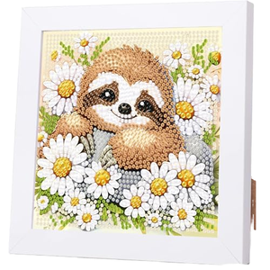 Puzzle Fai-da-Te per Interazione Genitore-Figlio, <span class=keywords><strong>Disegno</strong></span> Diamantato per Bambini, Motivi Animali Cartoon, Pittura a Olio su Tela, Ecologico - Product Image 1