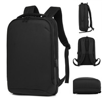 Sacs à dos promotionnels en gros pour ordinateur portable, imperméables et légers, pour hommes, usage professionnel, en PU imprimé sérigraphié