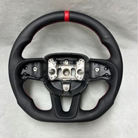 Volant en cuir pour Dodge Charger & Ram - Sportif, 6 branches, diamètre de 35 mm, marque JINGDA, modèle JDN-0000