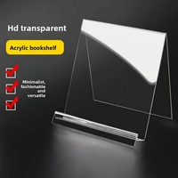 Présentoir de bureau en acrylique haute définition, transparent, pour livres, chaussures, livres de poche et supports de lecture pour exposition