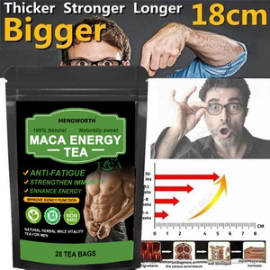 Tè Energetico alla Maca con Ginseng e 12 Erbe Naturali per la Vitalità Maschile, Anti-Fatica e Supporto Renale, 28 Bustine - Product Image 1