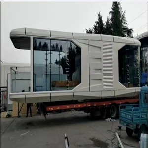Maison-capsule spatiale de luxe, cabane mobile avec panneau <span class=keywords><strong>solaire</strong></span>, commande intelligente, <span class=keywords><strong>camping</strong></span> en plein air/hôtel modulaire, appartement, villa de plage - Product Image 2