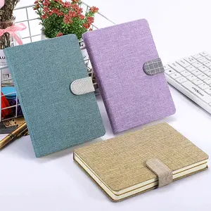 Personnalisable A5 A6 Lin Couverture Libretas Stationnaire Organisateur Lin Rabot Livre Journaux Cahiers Impression - Product Image 1