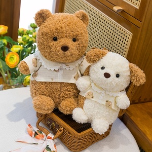 New Style Soothing Plush Toy <strong>Goodnight</strong> Series Teddy Bear Rabbit Doll Piggy Doll Children's Gifts Plush Toy with Dress Clothes - Product Image 3