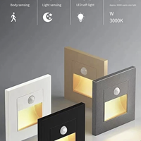 Infrarouge LED Capteur Humain Interrupteur Footwall Étapes Pied Lumière Encastré Couloir Escaliers