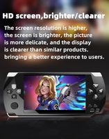 Console de jeu vidéo rétro X6 avec écran, jeux intégrés, console de jeu portable, plusieurs émulateurs, mini appareil de jeu portable, sortie TV