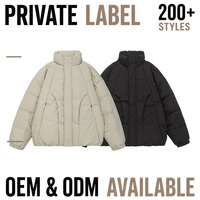 Chaqueta de Plumón para Hombre, Acolchada, con Cuello Alto, Cierre Completo, Bolsillos, Cálida para Invierno, Casual, Tallas Grandes y Extra Grandes, 6XL 7XL