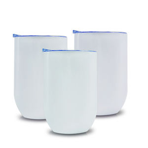 Gobelet isotherme en acier inoxydable à double paroi de haute qualité, 350 ml (12 oz), portable, avec couvercle blanc pour sublimation, tasse à café avec poignée - Product Image 2