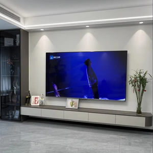 <span class=keywords><strong>Console</strong></span> TV flottante-Unité de rangement murale <span class=keywords><strong>avec</strong></span> tiroirs pour petits espaces Design peu encombrant - Product Image 4