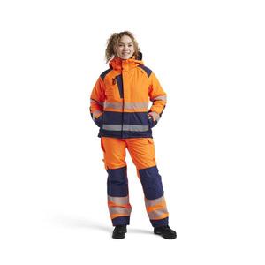BLAKLADER - 445619875389XL Women’s <b>Hi</b>-<b>Vis</b> winter <b>jacket</b> <b>Orange</b>/Navy blue - EAN 7330509857304 <b>HI</b>-<b>VIS</b> WORKWEAR - Product Image 3