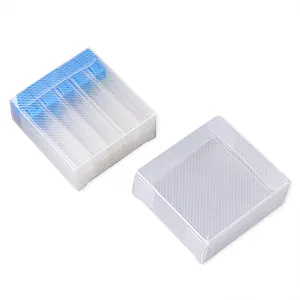 Caja de embalaje exterior cuadrada larga de PVC, caja de embalaje exterior transparente