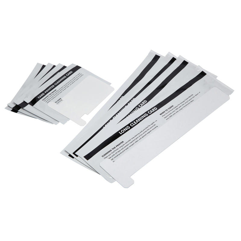 Long and Short Cleaning Card Kit for Zebra ZXP Series 3