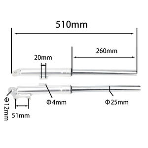 Fourche avant amortisseur ressort suspension fourche amortisseur pour mini poche enfants vélo - Product Image 2