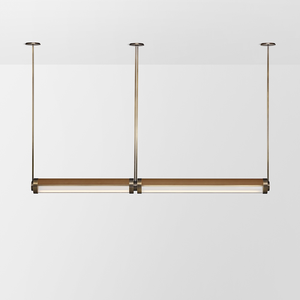 Luminaire suspendu linéaire LED moderne minimaliste de style américain pour îlot de cuisine, bar, salle à manger, villa, hôtel - Product Image 2