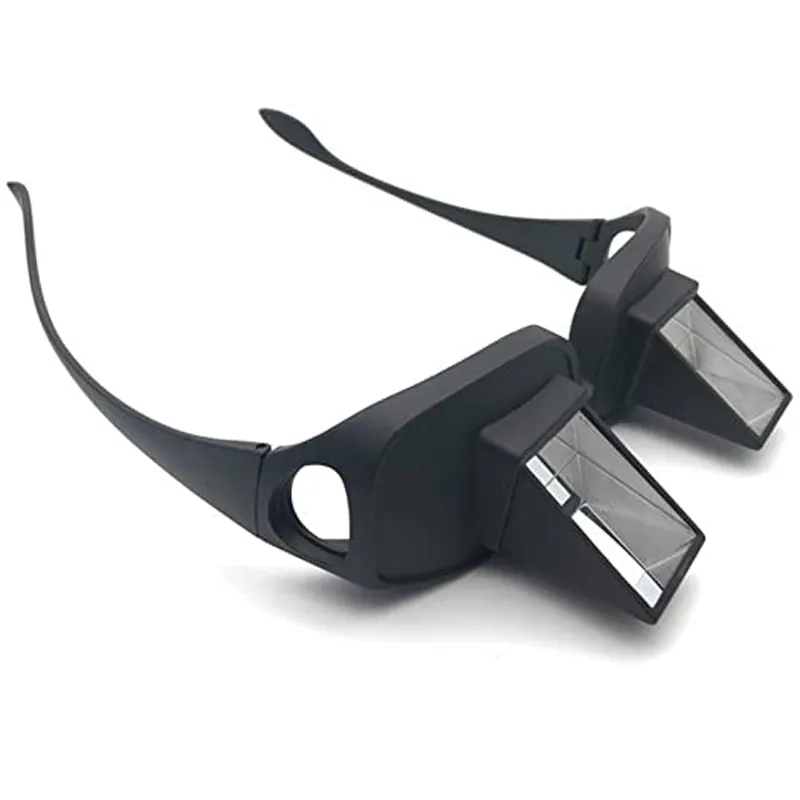Unisex Reader Prism Glasses High Definition Lying Down Eyeglasses for Reading and Watch TV in Bed Lazy Reading Glasses