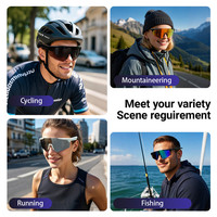 Lunettes de cyclisme intelligentes QY-Pro 2 avec assistant vocal IA, commande tactile, sans fil, pour hommes et femmes