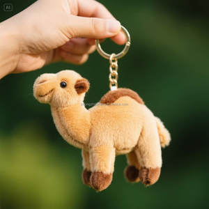 カスタムかわいいぬいぐるみキャメルキーチェーン超ソフトメイン素材PPコットン充填ストレス解消 - Product Image 3
