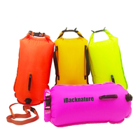 Flotteur de natation de sécurité en eau libre bouée de natation flotteur de remorquage bouée de natation avec taille réglable pour l'entraînement kayak pêche plongée