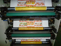 Mesin Cetak Flexografi Otomatis untuk Kotak dan Gelas Kertas Multiwarna Lebar Cetak 850mm Kecepatan 50-60m/menit Printer Kertas Tumpuk
