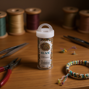 ILAN Abalorio De Bote 33G circa multicolore per artigianato e creazione di gioielli - Product Image 3