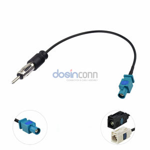 Câble de connexion Fakra Z mâle femelle vers prise DIN pour autoradio stéréo audio HD - Product Image 3