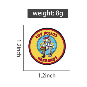 Los Pollos <span class=keywords><strong>Hermanos</strong></span> doux bouton broche mignon métal dessin animé amant épinglette drôle mode Badge broche chapeau bijoux vêtements femmes - Product Image 6