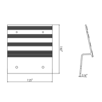Kits de rampe de chargement de camion raccords de pente d'échelle support de rampes en alliage d'aluminium de 8 pouces et Kit de pieds en caoutchouc pour camions de voiture de tondeuse à gazon