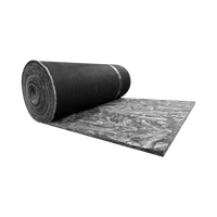Laine de verre noire ASTM E96, tissu en fibre de verre noir, rouleau de laine de verre, isolation pour conduits en fibre de verre pour système HVAC