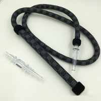 Chicha Arabe Premium en Promotion, Motif Damier de Luxe, Longue Poignée 1,8m