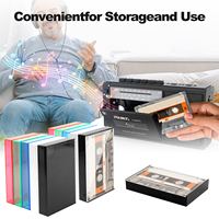 Boîte de rangement colorée pour cassettes audio – Remplacement et protection pour cassettes standard et vierges