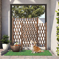 Clôture pour animaux de compagnie en bois extensible, style traditionnel, clôture de jardin pliable pour balcon, patio, barrière pour animaux de compagnie