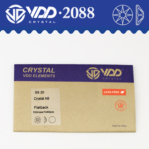 VDD 055 Cristal <span class=keywords><strong>AB</strong></span> SS16-SS50, Piedras de Cristal Planas de Alta Calidad 2088, <span class=keywords><strong>8</strong></span> Grandes y <span class=keywords><strong>8</strong></span> Pequeñas, para Decoración de Uñas DIY - Product Image 5