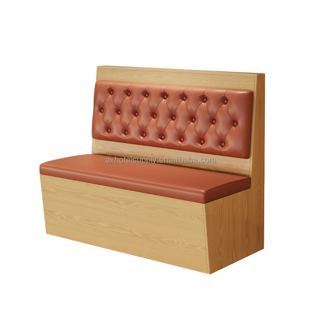 Modern Luxury Wood Square Restaurant Bench Sofa Dining Table Chair Set for Hotel Cafe
