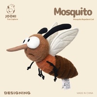 Peluche amusante anti-moustiques, jouet en peluche en polyester et coton PP, coussin de sommeil mignon, compagnon de lit, cadeau d'anniversaire unisexe