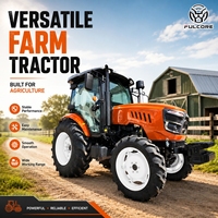 Tracteur agricole modèle populaire FULCORE avec système de levage hydraulique, haute efficacité de travail pour la récolte