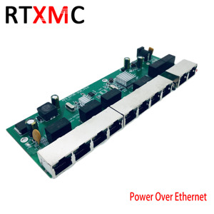 Placa PCBA de 10 puertos, interruptor de 100M, FE + 8 puertos 1000M, 2 puertos GE, enlace inverso POE con VLAN, CCTV, cámara IP HD, FTTH, XPON, GPON, EPON - Product Image 4