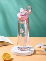 Bouteille de qualité alimentaire, saine, écologique et sûre, pour boire directement, idéale pour la randonnée, la perte de poids, le sport, l'école, la natation, la danse, le saut.